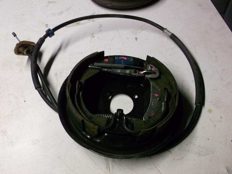 2005 saturn ion rear left brake assembly w/cable
