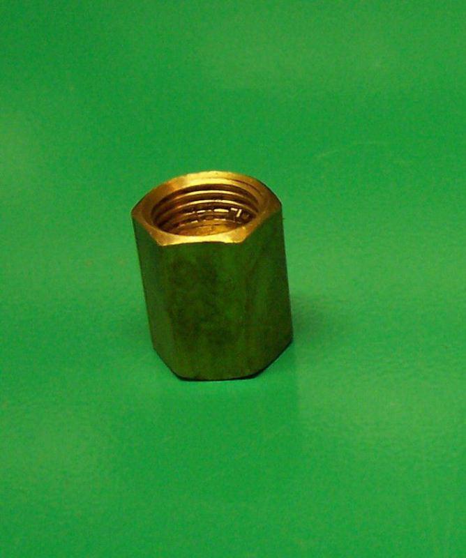 Brass brake line unions for 3/16" tubing - lot of 5