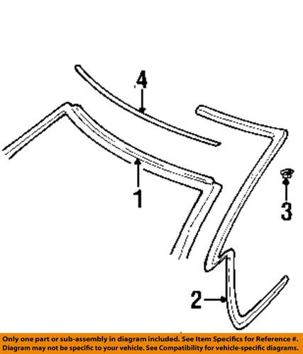 Chrysler oem 4878983ad windshield header-weatherstrip