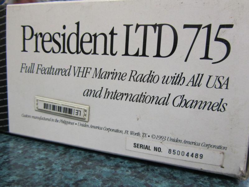 UNIDEN PRESIDENT LTD715 CB VHF MARINE BOAT RADIO, US $150.00, image 5