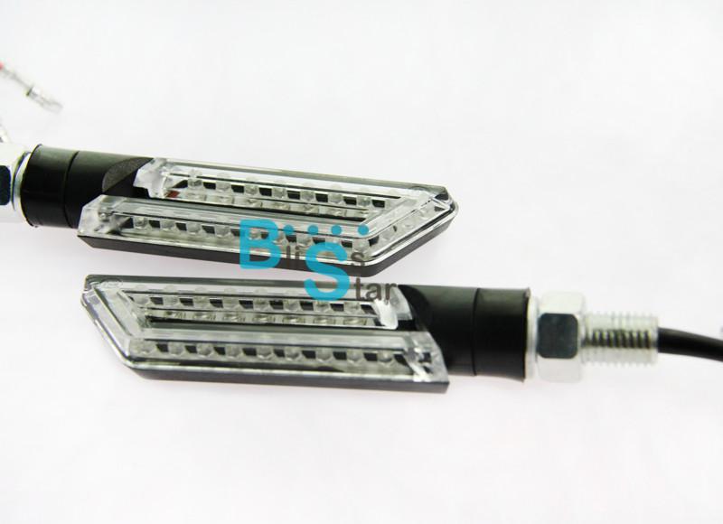 Hollow Universal Motorcycle LED Turn Signals Light Blinker Amber Indicator, US $17.99, image 2