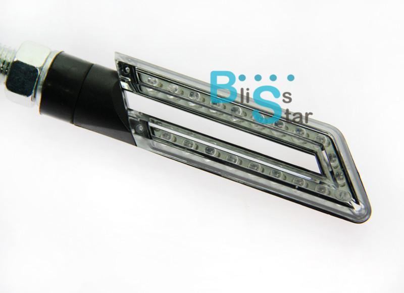 Hollow Universal Motorcycle LED Turn Signals Light Blinker Amber Indicator, US $17.99, image 5