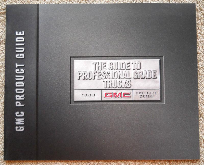 2000 gmc product guide full line brochure sierra "combined shipping to the us"