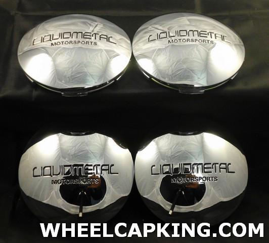 Liquid metal wheels chrome custom wheel center cap caps set 4, # bc-642