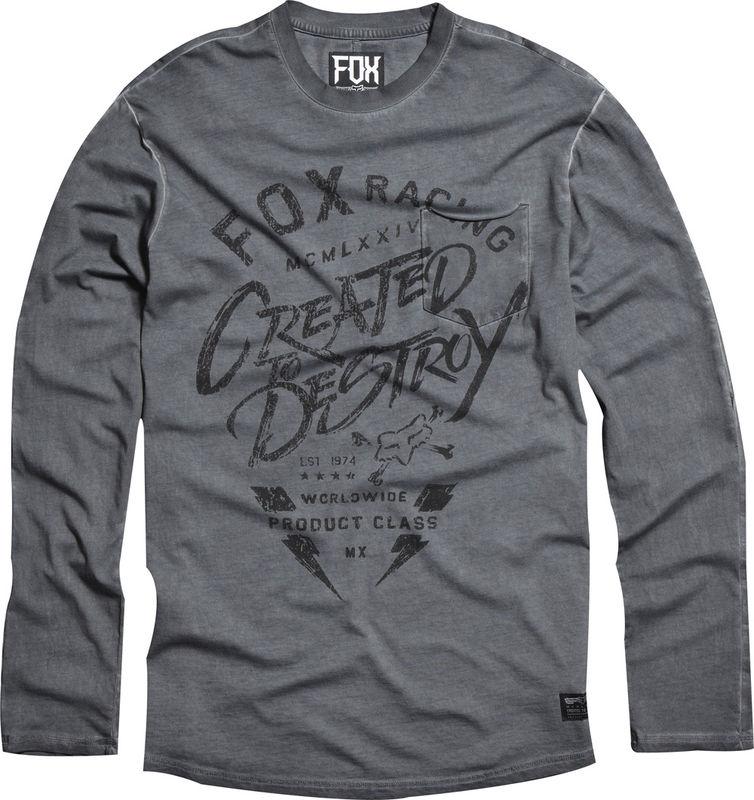 Fox exhaust charcoal knit shirt motocross shirts mx 2014