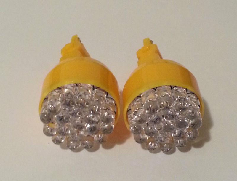 3156 3056 3157 3057 19smd Amber Yellow LED STOP/TAIL BRAKE LAMP LIGHT Bulb 1pair, US $7.99, image 2
