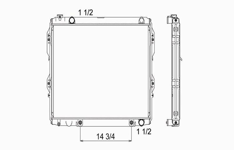 Replacement radiator 00-06 toyota tundra automatic / manual 4.7l v8 164000f020