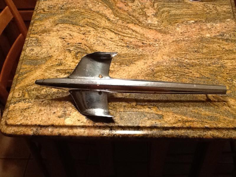 1953/1954 chevy chevrolet parts: chrome front hood ornament emblem (b)