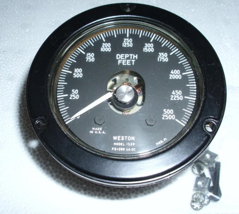 WESTON ELECTRONIC DEPTH GUAGE 0-500' / 0-2500' - SUBMARINE ? - SUBMERSIBLE ? , US $25.00, image 2