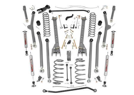 Rough country tj 4" x-series long arm suspension - iron rock off road