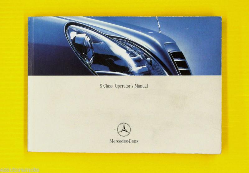 S-class s 430 awd 500 awd 55 amg 600 03 2003 mercedes-benz owners owner's manual