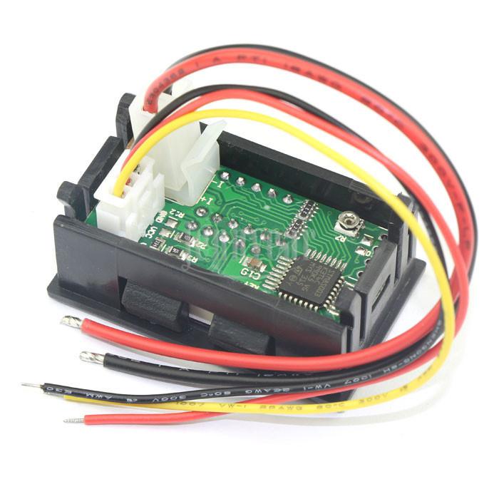 Digital Car Voltmeter/Red Ammeter/Blue Ampere Voltage Dual LED Display 100V 10A , US $13.42, image 5