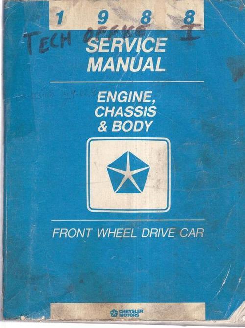 1998 carvan service manual (engine,  chassis & body) front wheel, drive car