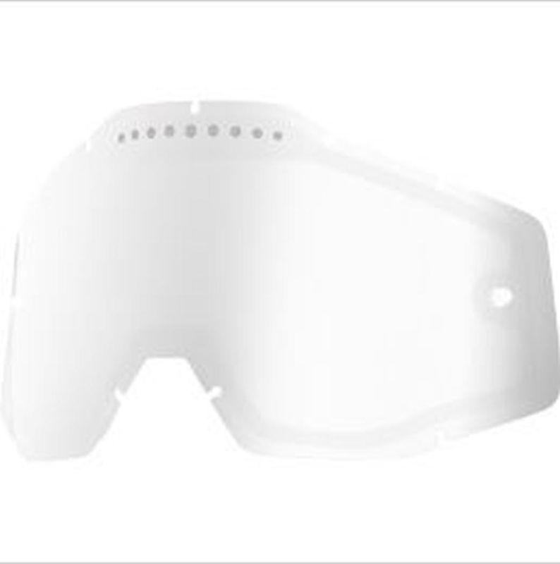 100% fits racecraft,accuri,strata adult dual lens goggle replacement,silver mirr