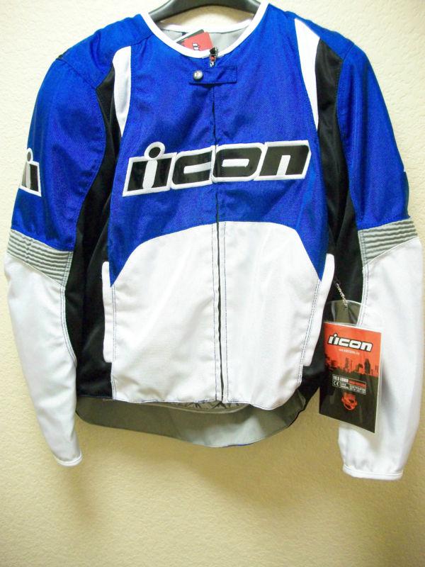 Icon overlord nylon mesh jacket men's xl   new