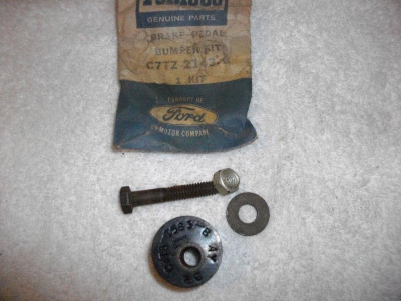 1967 67 ford truck nos fomoco brake pedal bumper kit c7tz-2143-c