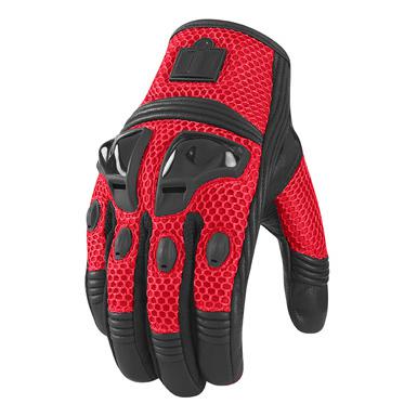 Icon glove justice mesh red sm 3301-1582