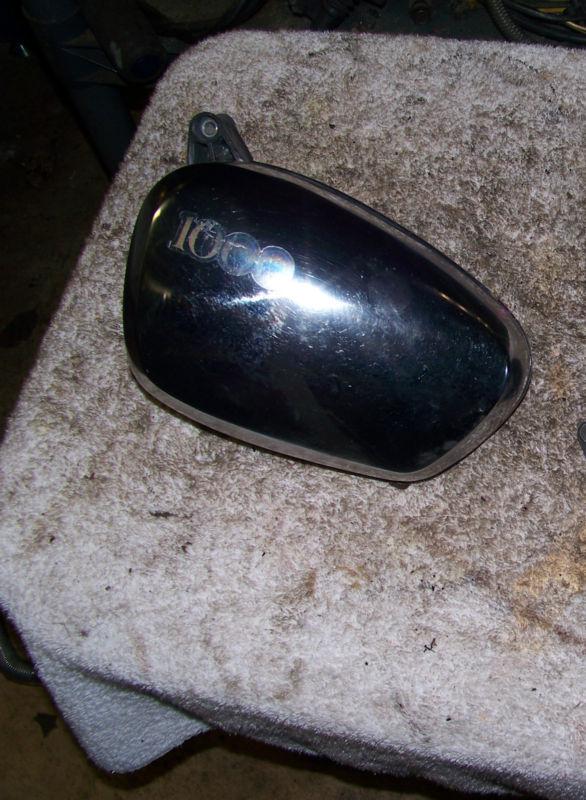 1984 yamaha xv1000 xv 1000 virago left side chrome air breather box w/ cover