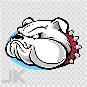 Decal sticker dog pet bulldog head house animal angry teeth 0500 kaf66