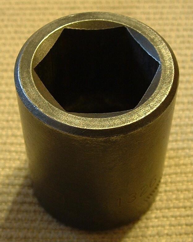 Vintage easco 13/16" 1/2 square drive impact socket -- 531326 -- super nice 6pt!