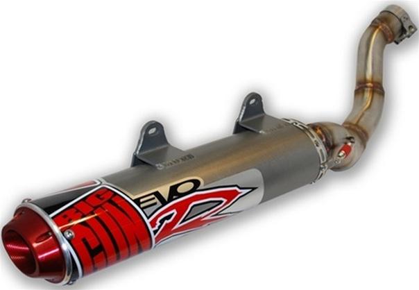 Big gun evo race slip-on exhaust titanium for honda trx 250ex 01-09