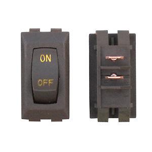Diamond switch, 12v, on/off,  brown/gold b1-52u-315gc