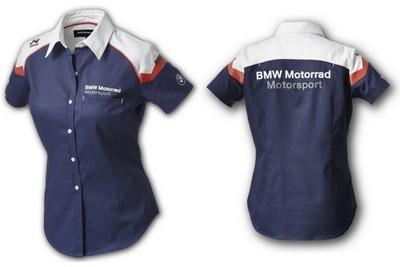 Bmw genuine motorrad short sleeved blouse motorsport women - size xl extra large