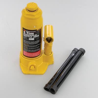 Performance bottle jack 4-ton capacity 14 5/8" maximum lift h steel/iron yellow