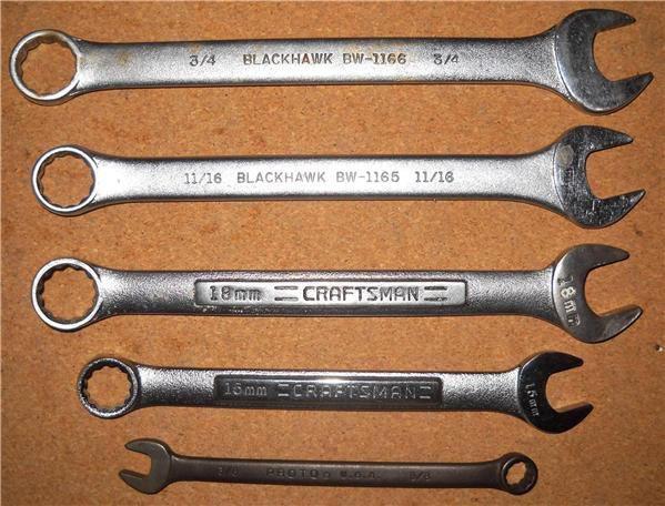 5 - wrenches - proto - craftsman - blackhawk - "1 day sale"