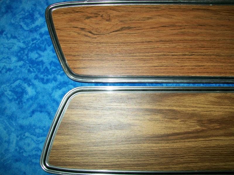 FACTORY CORRECT! 1969 70 Mustang Deluxe Door Panel Inserts Teak Woodgrain Wood , US $23.95, image 3