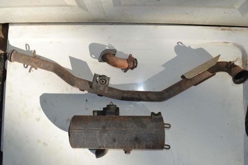 Polaris sportsman 500 ho exhaust pipe muffler complete stock 2004