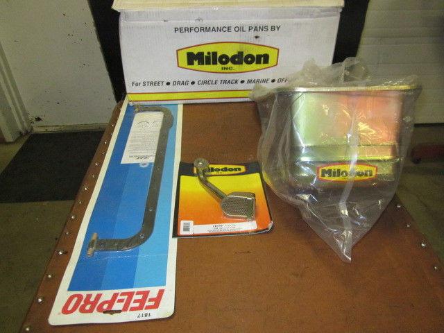 Ford 390,427,428,milodon,7 qt.oil pan,#31130,pickup screen # 18370,fel-pro gaske