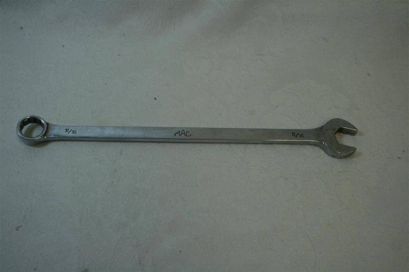 Sae mac long combination wrench model number cl 22l--11/16"