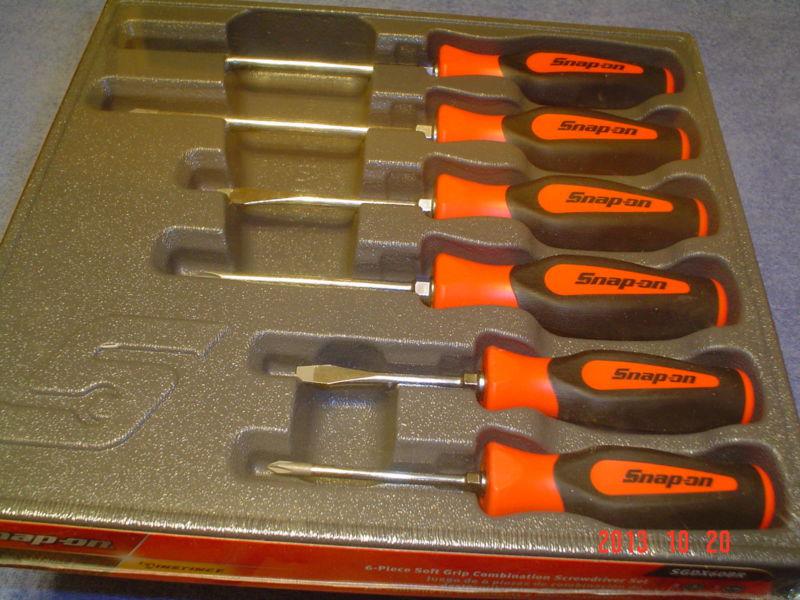 New snap on 6pc screwdriver set sgdx60br - very nice!