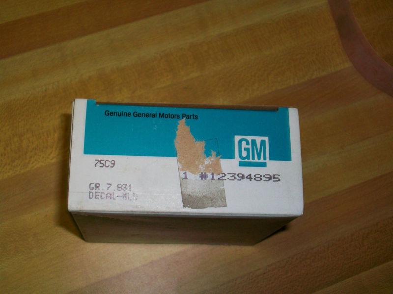 NOS 1988 1989 Chevrolet Beretta GTU Bumper Fascia Molding Stripe # 12394895, US $4.99, image 2