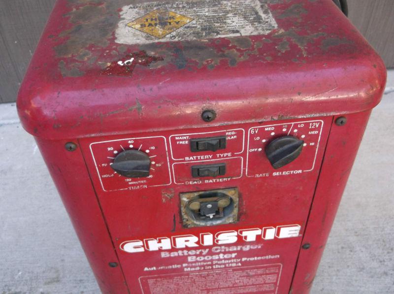 VINTAGE 60'S CHRISTIE 6/12 VOLT BATTERY CHARGER, US $139.95, image 5
