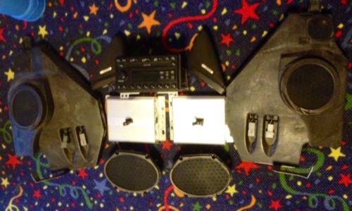 96-04 ford mustang convertible mach 460 6-disc cd stereo 2-amps 6-speakers 460w