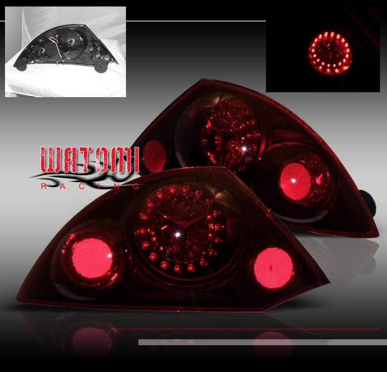 00 01 02 mitsubishi eclipse led jdm tail light red 2001
