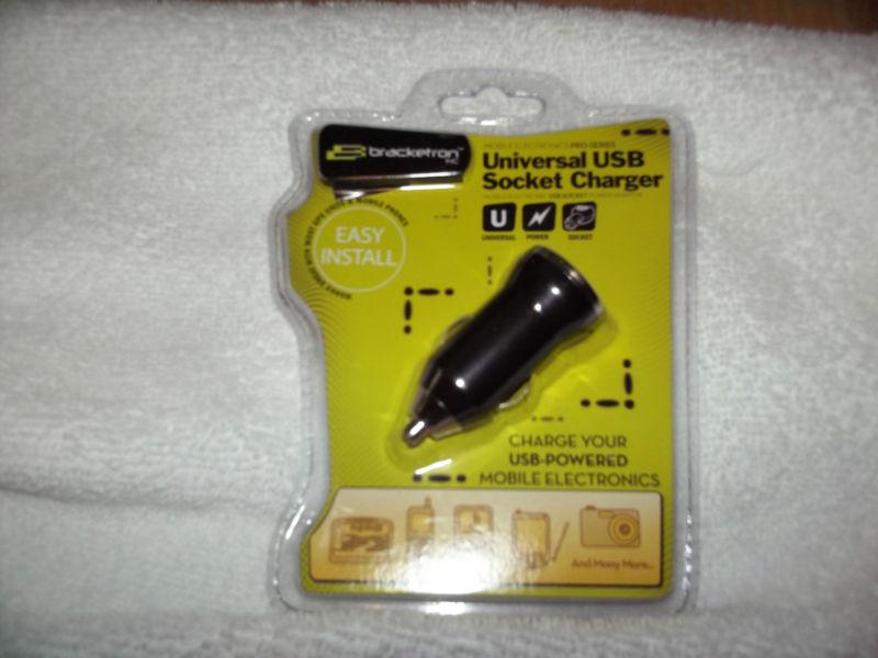 Bracketron pro-series universal usb socket charger for your vehicle! brand new!