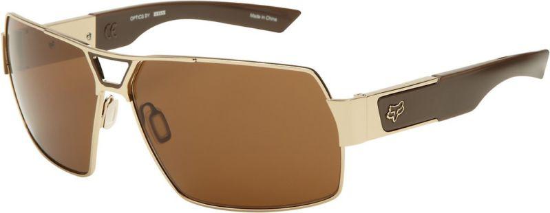 Fox the meeting sunglasses polished gold frame bronze motocross 2013