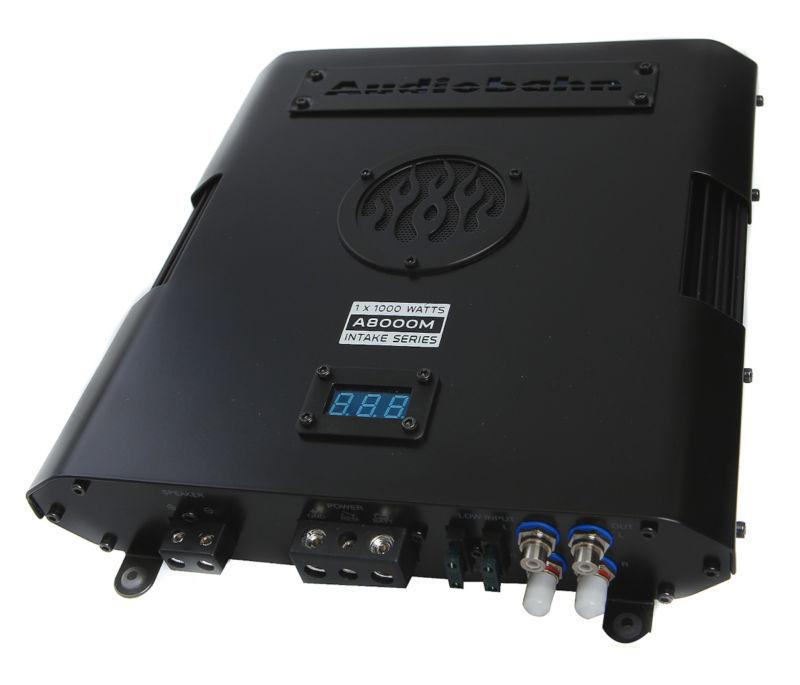 Audiobahn a8000m 2200w mono block class ab car audio stereo amplifier