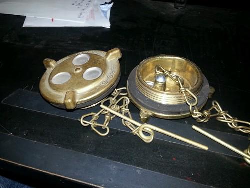 2 brass velvac 68g-3 fuel caps new old stock