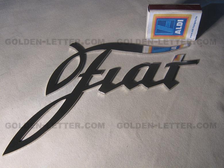 Fiat 1935 logo, metal, new (jus-qfi-3n)