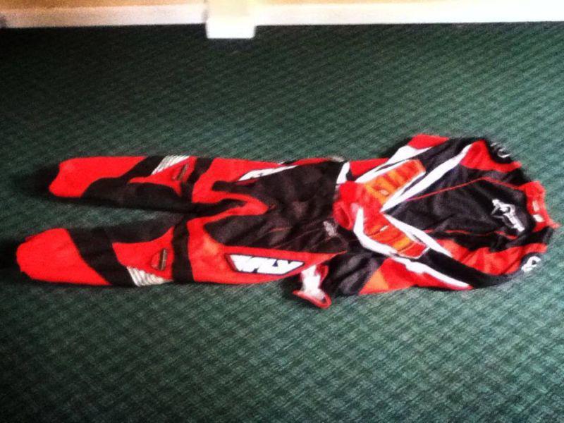 Atv/motorcycle racing gear fly pants and fox shirt