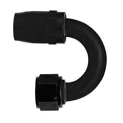 (4) aeroquip hose end aqp hose 180 deg -10 an hose to female -10 an black