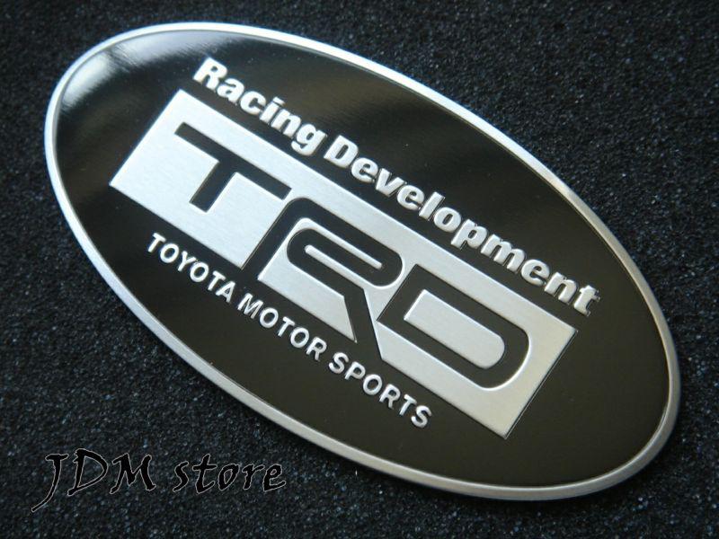 Trd motor sports sticker badge black emblem fits: toyota tundra tacoma venza