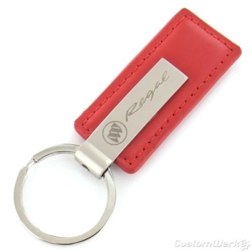 Buick regal red leather rectangular key chain