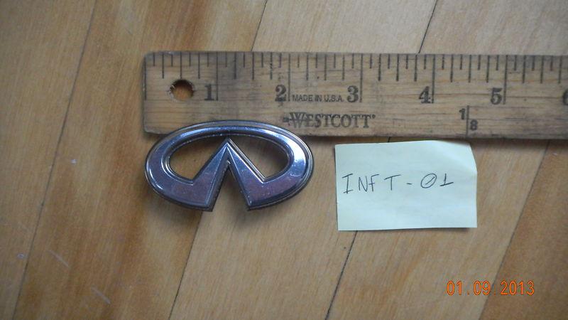 Inft-01 infiniti genuine hood grill front emblem badge ornament symbol 