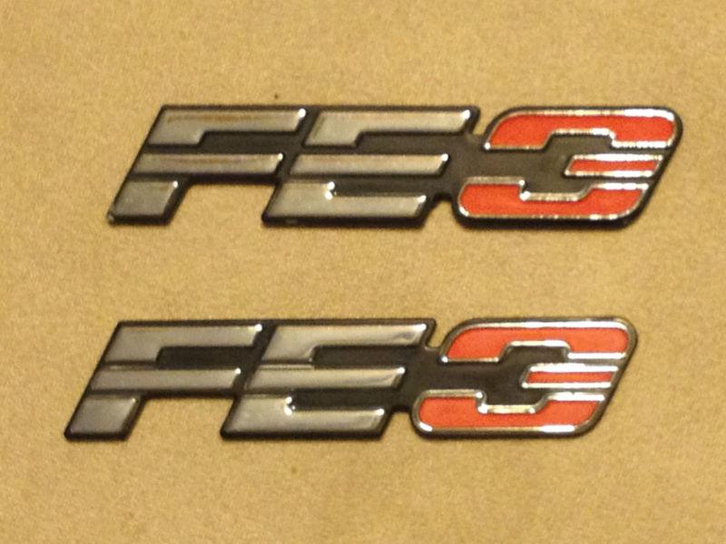 (2) 1987-1994 oldsmobile fe3 suspension trunk emblems oem olds