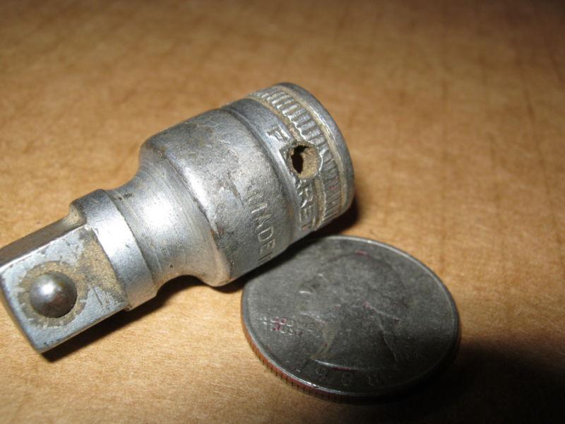 Rear vintage 1940 snap-on ferret f-1 3/8 dr. 1" extension very old script -usa-
